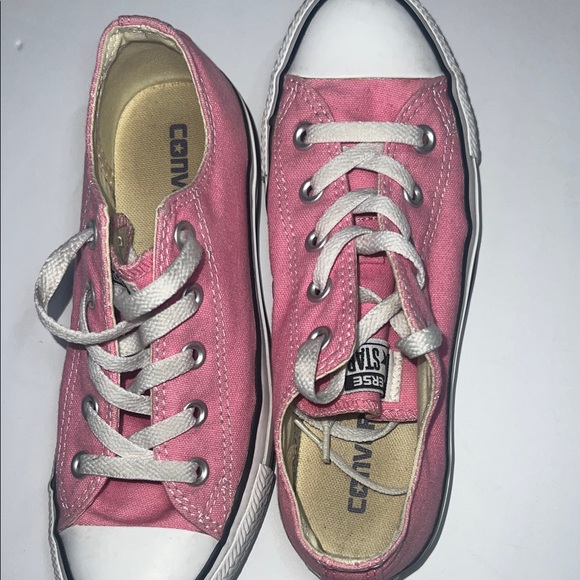 Converse Pink Canvas Sneakers - Picture 10 of 11
